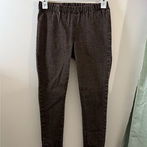 Brown and black leopard pants